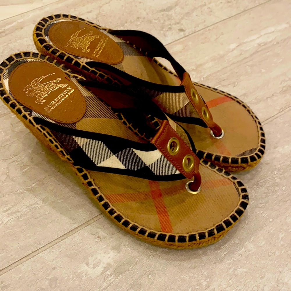Burberry espadrilles with heel size 36